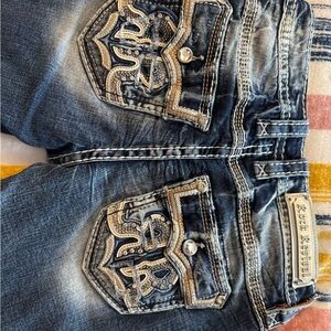 Rock Revival Women's Dark Blue Embellished Jeans